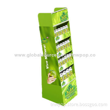 Cardboard Floor Display, Eye Catching Design, Eco-friendly Material, Printing, Strong &Stable
